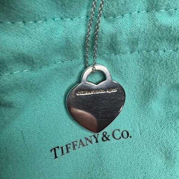 Tiffany & Co. Silver Heart Tag Necklace - Picture 3 of 4
